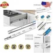 Heavy Duty 20 Inch Ball Bearing Drawer Slides - 10 Pairs for Silent Operation