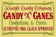 REUSABLE STENCIL 10423 AK 12x18 Kringle Candy Company Christmas MYLAR STENCILS