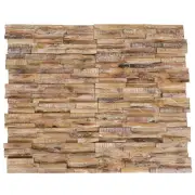 vidaXL 3D Wall Cladding Panels 10 pcs 1.01 m² Solid Teak Wood