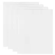 10x8" Canvas Boards for Painting, 4Pack 100%Cotton Blank Canvas Panel, White