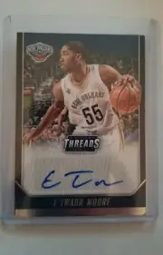 2016-17 Panini Threads E'Twaun Moore Auto SP #14 New Orleans Pelicans