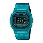 CASIO卡西歐 G-SHOCK 藍牙 半透明 漸變炫藍 經典方形 DW-B5600G-2_42.8MM