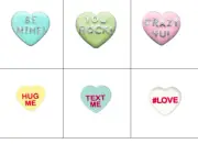 New Origami Owl Valentine's Day Conversation Hearts Charms Ships in 24