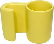 Water Cup Large Coffee Mug Ceramic Camping Big Coffee Mug for Latte Coffee Tea Soup as Friend Gifts Dishwasher and Microwave Safe Coffee Mug (Color : Yellow)