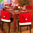 Seat Slipcover Soft Texture Dustproof Decorative Santa Clause Hat Cushion Seat