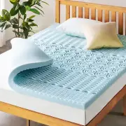 Mellow 3 Inch 5-Zone Memory Foam Mattress Topper, Cooling Gel Infusion, Queen...