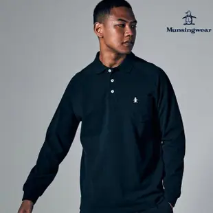 【Munsingwear】企鵝牌 男款黑色日本製經典復刻簡約純棉POLO衫 MGSP2B01
