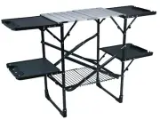 GCI OUTDOOR Slim-Fold Cook Station | Portable Folding Kitchen Table with a He...