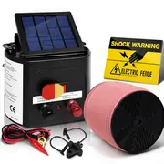 Giantz Fence Energiser 5KM Solar Powered Electric