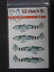 Eagle Cals 1/48th Scale Fw 190's Sturm Decal Sheet No. EC22