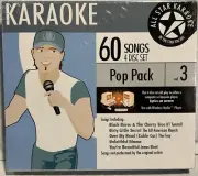 Pop Pack 3 Karaoke (CD+G, 827249460170) 60 Songs 4 Disc Set