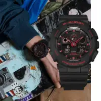 在飛比找momo購物網優惠-【CASIO 卡西歐】G-SHOCK 經典雙色 酷黑焰紅 雙