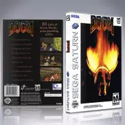 Sega Saturn Custom Case - NO GAME - Doom