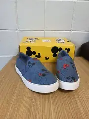 W 7.5: Aldo X Disney Women’s Blue Mickey Loafers