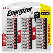 Energizer AA Max Batteries 30 Pack