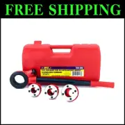 Heavy-Duty Ratchet Pipe Thread Kit - Cast Iron Quality & Portable Storage Case