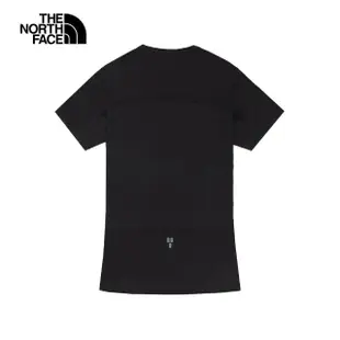 【The North Face 官方旗艦】北面男款黑色吸濕排汗休閒短袖T恤｜83S3JK3