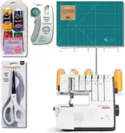 Bernette B48 Funlock Coverstitch Overlock Serger Bundle with Accessories