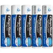 ChapStick Moisturizer 2-in-1 Lipcare 5-Pack 3 SPF 12 2 SPF 15 – Original Lip ...