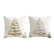 ChristmasTree Cushion Pillow Cover Pillowcase Home Sofa Throw Bedroom Decoration