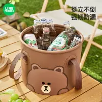 在飛比找樂天市場購物網優惠-⭐ LINE FRIENDS 摺疊桶 收納桶 便攜桶 置物桶