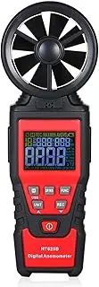 AUTENS Digital Anemometer Humidity Temperature Testers with USB Data Logging, LCD Color Screen, Wind Speed Meter Air Flow Meters for Measuring Wind Speed, Air Volume, MAX/MIN/AVG and Data Hold