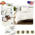 Elegant Machine Washable Comforter Set - Full Size with Geometric Design, Cream
