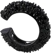 [BESTYASH] Rhinestone Earrings Fashionable Earrings Black Earrings Beautiful Earrings Photo Earrings Earrings Mens Earrings Earring for Man Hoop Earrings Ear Clip Alloy C Shape Ear Clip