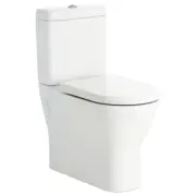 665*370*850mm Fienza RAK Resort Rimless White Bottom Inlet Back To Wall Toilet