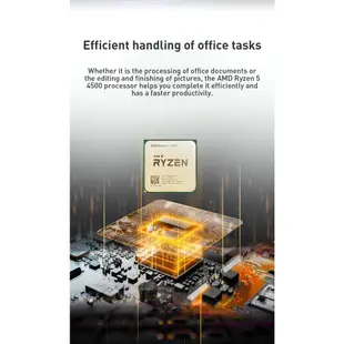 AMD Ryzen 5, R5 4500,3.6 GHz, 6核,12線程,100-0000644,插槽65W, AM4