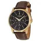 Citizen Eco-Drive Mens Rose Gold Plated Brown Leather BU2013-08E