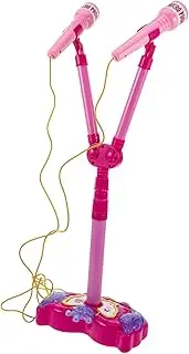 Karaoke Microphone with Stand Portable Dual Microphone for Fun Music Playtime Present for Boys and Engaging Educational Experience