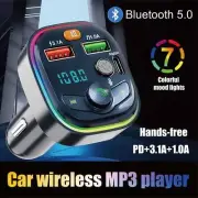 Bluetooth Car FM Transmitter Handsfree Kit MP3 Player Adapter Dual Usb Charger