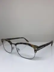 New Authentic Tom Ford TF 5458 Eyeglasses TF5458 C. 056 Shiny Tortoise Ruthenium