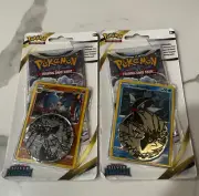 2 Pokemon Silver Tempest Blister Packs Basculin & Craniados Factory Sealed Set