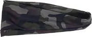 [ibasenice] Elastic Sweat Headband for Yoga Running Fitness Lightweight Breathable and Flexible Design Portable Athletic Headband Camouflage for Comfortable Wear