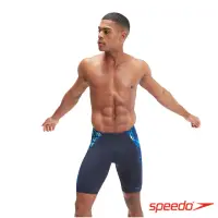 在飛比找momo購物網優惠-【SPEEDO】男 運動及膝泳褲 Splice(深藍/鈷藍/