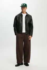 [Cotton On Men] Cotton On Men - Balloon Track Pant - Dark oak L DARK OAK