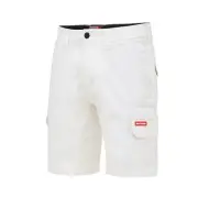 Hard Yakka HY STRETCH SHORTS Mid Length WHITE- Size 77R, 82R, 87R Or 92R