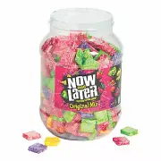 Now & Later Assortment Candy Jar, Bulk Candy, 400 Pieces