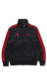 BAPE x adidas Firebird Track Top, Size 2XL Color Black Product code JN7117, XXL
