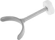 Garneck 1 PC Practical Alloy Guardrail Fixator for Safety Gates Durable U Shaped Fitting Accessory for Pets Silver
