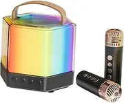 Kisangel Mini Karaoke Machine Kit Microphone Speaker for Parties Home Entertainment