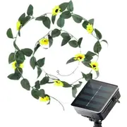 Ozoffer 10M 100LED Solar Sunflower Fairy String Lights Home Garden Outdoor Wall Lamp