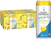 Mount Franklin Lightly Sparkling Water Pineapple Multipack Cans 24 x 250mL