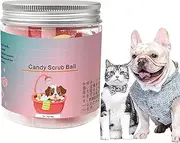 Pet Salt Bath Balls,Practical Bath Bombs Ball Fizzing Sound Bath Salt Ball | Safe Relax Bubble Bath Bombs for Pet