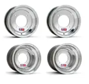 DWT .190 Red Label Polished 12" Front & Rear Wheels Rims Polaris RZR200 RZR 200