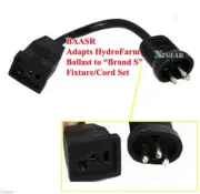 BAASR Receptacle Hood Plug Adapter Cord Brand S Hydrofarm Lamp Ballast Adapter