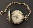 Disney Mickey Mouse 1995 Vintage Light up Glow Dial Verichron Pocket Watch New