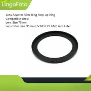 77-95mm Step Up Ring Lens Filter Ring UV/ND/CPL GND Lens Adapter Filter Ring